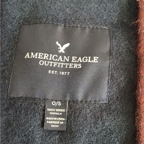 American Eagle Outfitters Southwestern Fringed Poncho Shawl One Size - Picture 6 of 9